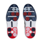 G/FORE GALLIVAN2R STRIPE GOLF SHOE - SNOW/TWILIGHT/RED