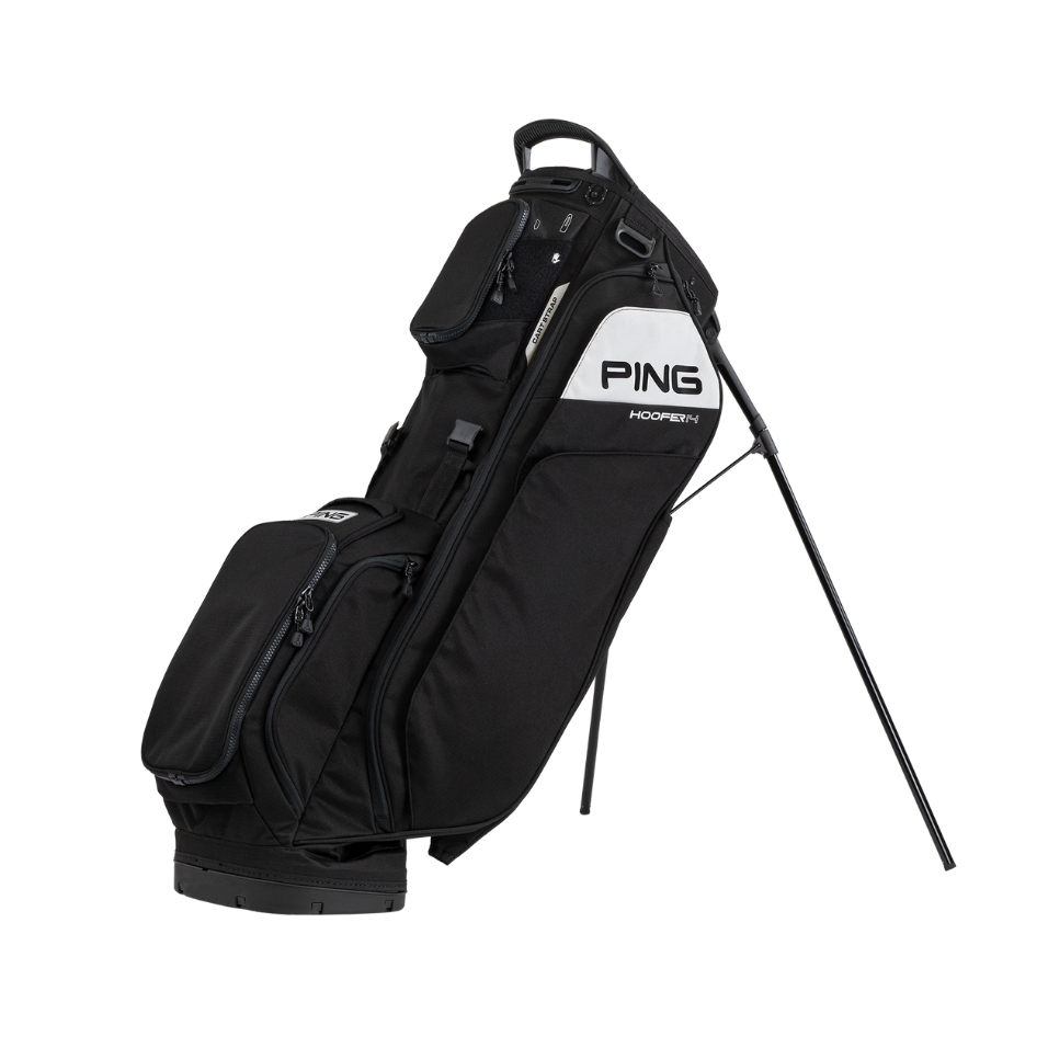 PING HOOFER 14 BLACK/WHITE STAND BAG