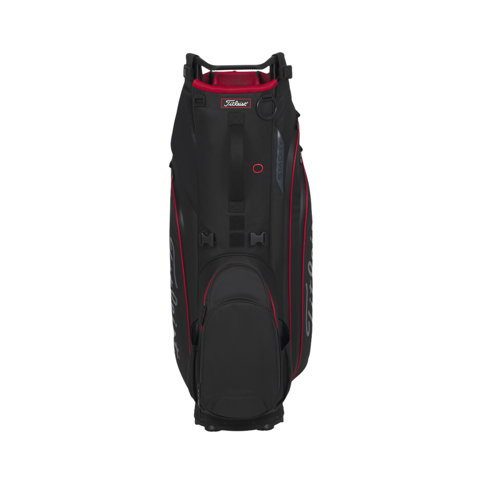TITLEIST HYBRID 14 STADRY 2026 STAND BAG - BLACK/BLACK/RED