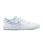 NIKE AIR JORDAN 1 LOW G SPIKELESS GOLF SHOE - WHITE/LEGEND BLUE