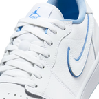 NIKE AIR JORDAN 1 LOW G SPIKELESS GOLF SHOE - WHITE/LEGEND BLUE