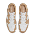NIKE AIR JORDAN 1 LOW G SPIKELESS GOLF SHOE - WHITE/LINEN