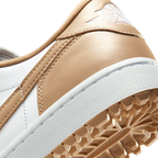 NIKE AIR JORDAN 1 LOW G SPIKELESS GOLF SHOE - WHITE/LINEN