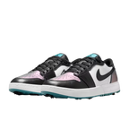 NIKE AIR JORDAN 1 LOW SPIKED GOLF SHOE - MINERAL TEAL/BLACK/WHITE
