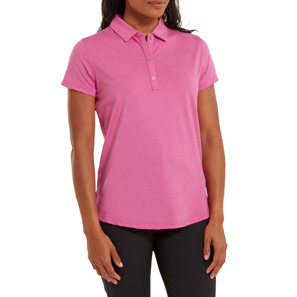 FOOTJOY HEATHER SELF-COLLAR LISLE LADIE'S POLO
