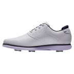 FOOTJOY WOMEN'S TRADITIONS - WHITE/NAVY/PURPLE