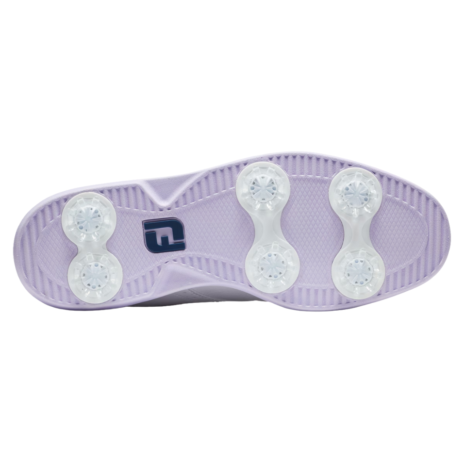 FOOTJOY WOMEN'S TRADITIONS - WHITE/NAVY/PURPLE