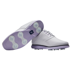FOOTJOY WOMEN'S TRADITIONS - WHITE/NAVY/PURPLE