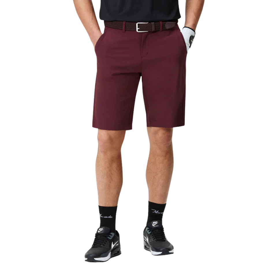 MACADE FOUR-WAY STRETCH SHORTS - WINE