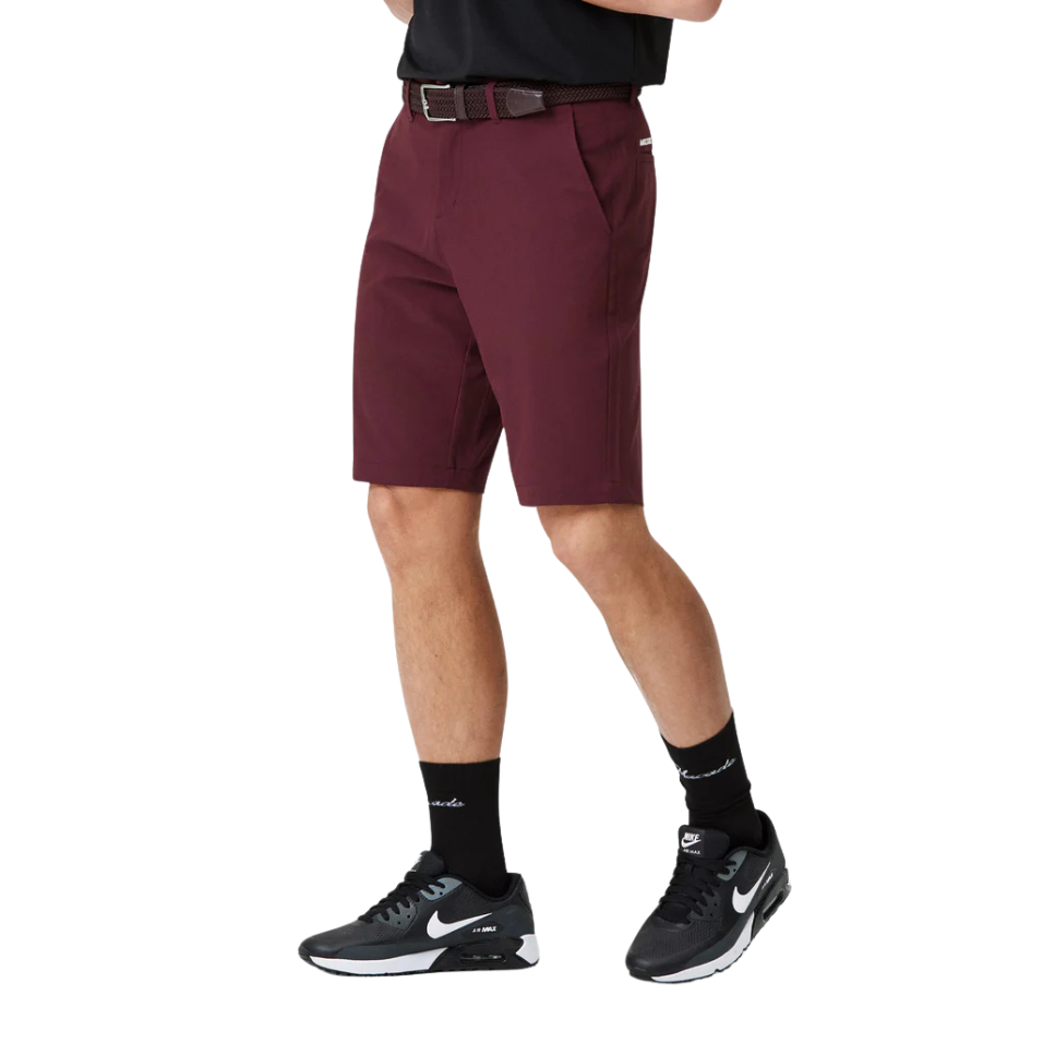 MACADE FOUR-WAY STRETCH SHORTS - WINE