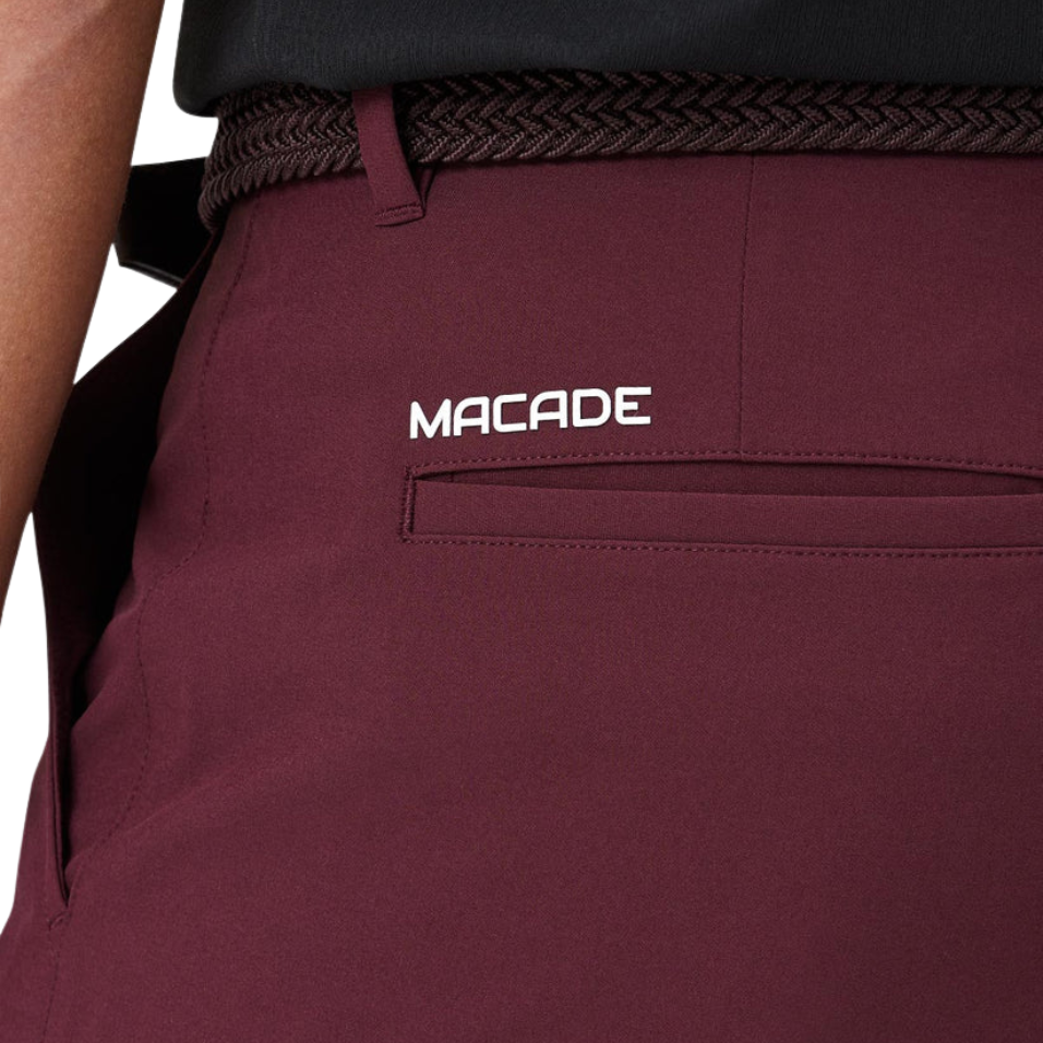 MACADE FOUR-WAY STRETCH SHORTS - WINE
