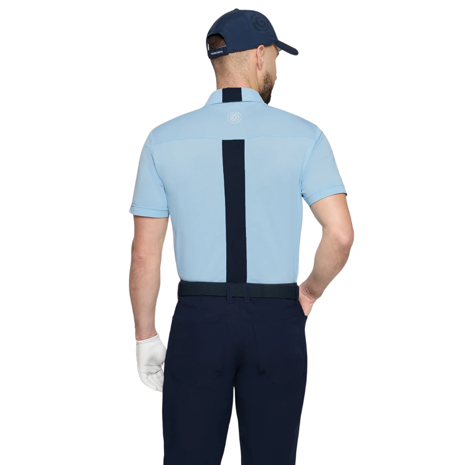 GALVIN GREEN MITCHELL POLO - CRYSTAL BLUE/WHITE/NAVY