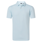 FOOTJOY MODERNIST GEO PIQUE POLO - WHITE/ICE BLUE