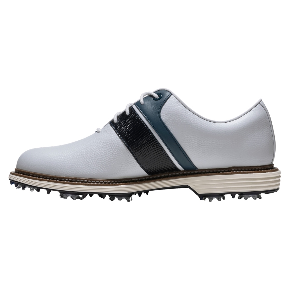 FOOTJOY 2026 PREMIERE PACKARD SPIKED GOLF SHOE - WHITE/NAVY