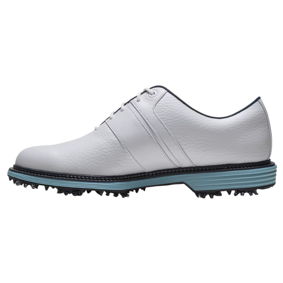 FOOTJOY 2026 PREMIERE PACKARD SPIKED GOLF SHOE - WHITE/NAVY/BLUE