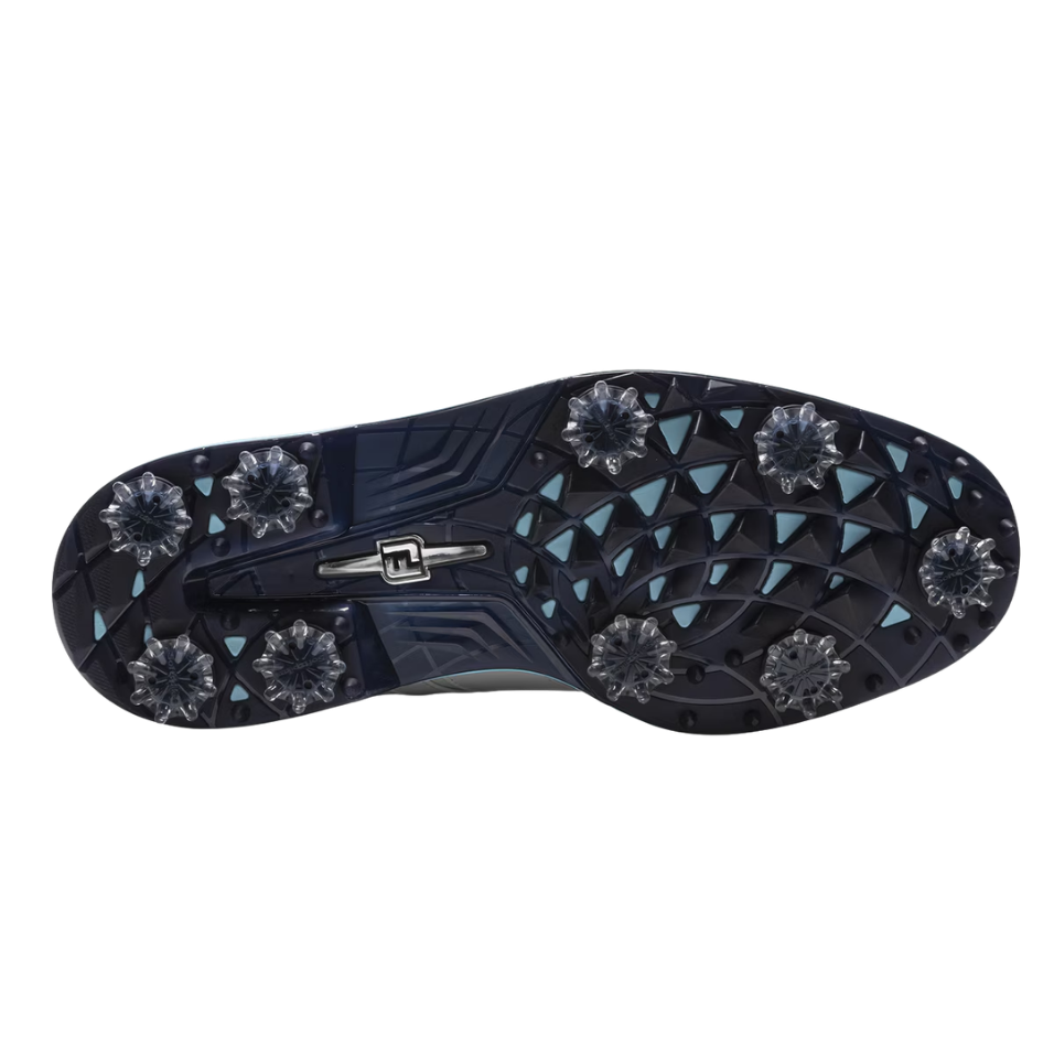 FOOTJOY 2026 PREMIERE PACKARD SPIKED GOLF SHOE - WHITE/NAVY/BLUE