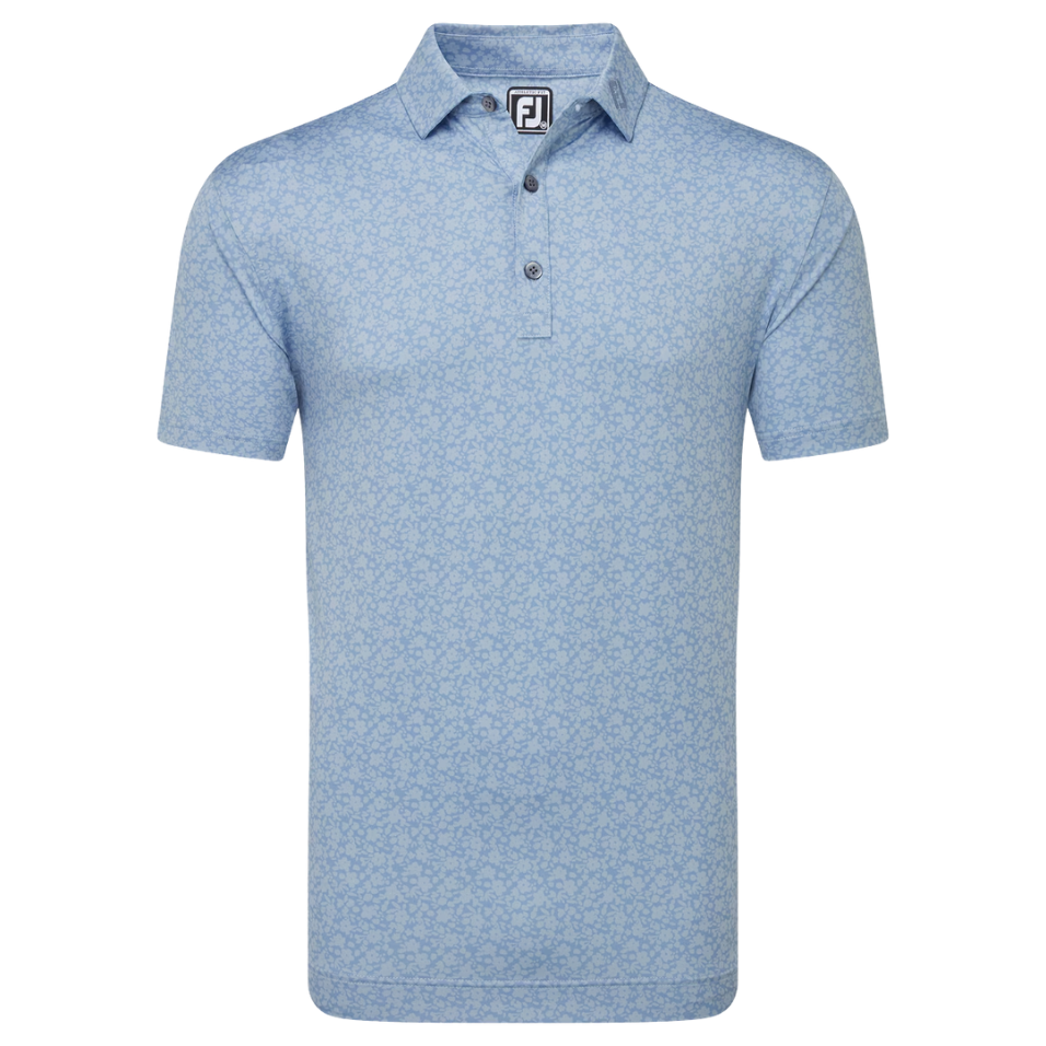 FOOTJOY PAINTED FLORAL STORM MEN'S POLO