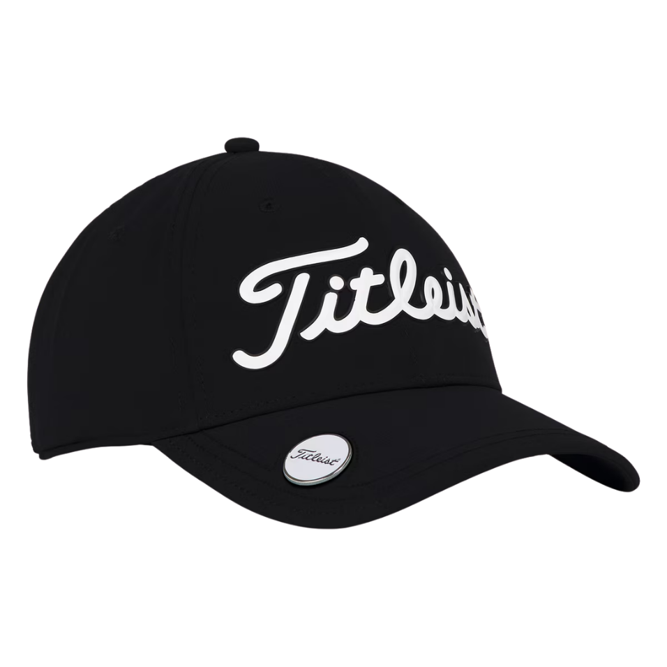 TITLEIST PLAYERS PERFORMANCE BALL MARKER CAP - BLACK/WHITE