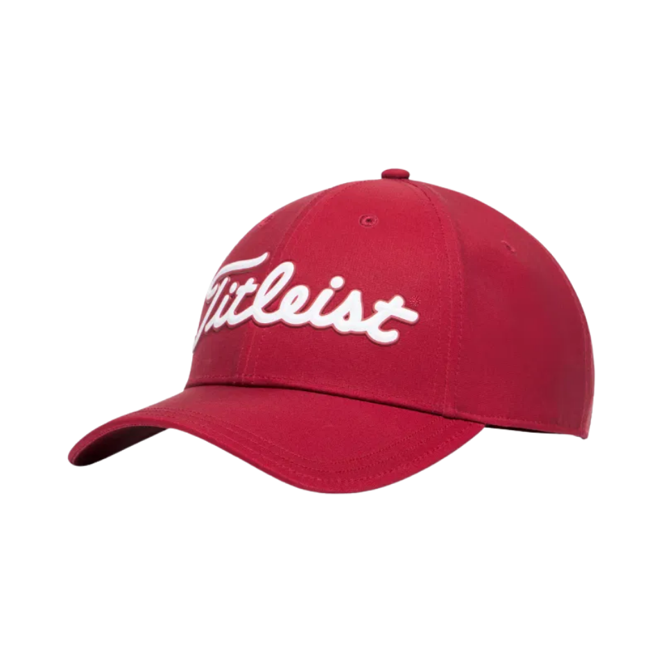 TITLEIST PLAYERS PERFORMANCE BALL MARKER CAP - CRIMSON/WHITE