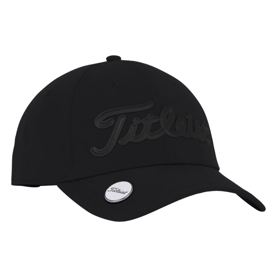 TITLEIST PLAYERS PERFORMANCE BALL MARKER CAP - BLACK/BLACK