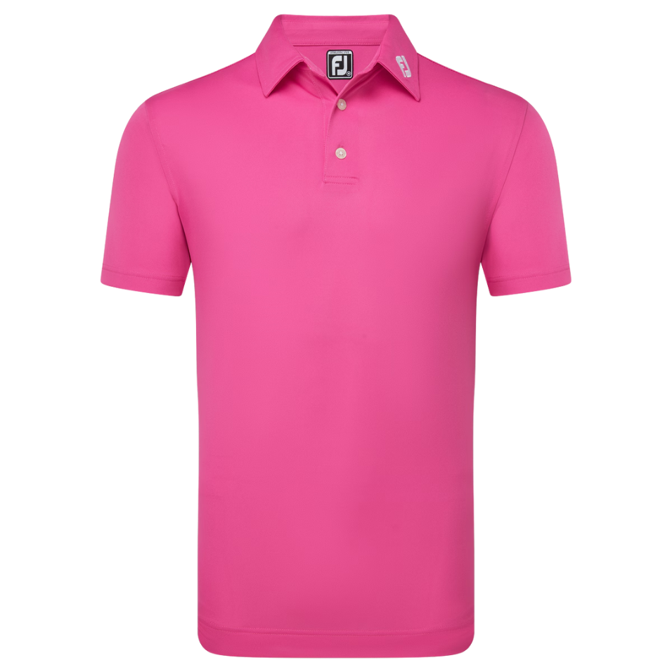 FOOTJOY PIQUE SOLID HOT PINK MEN'S POLO