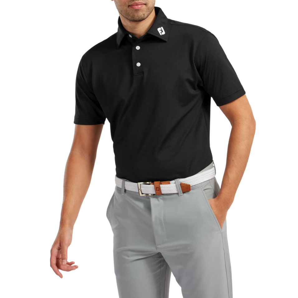 FOOTJOY PIQUE POLO - BLACK