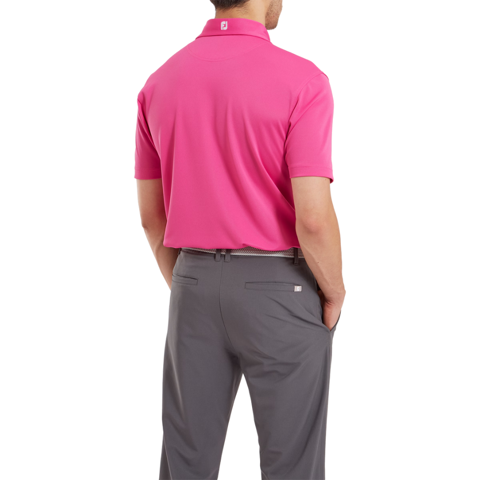 FOOTJOY PIQUE SOLID HOT PINK MEN'S POLO