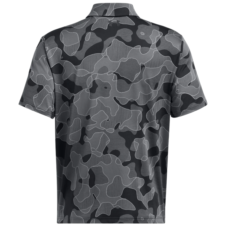 UNDER ARMOUR GREY CAMO PLAYOFF 3.0 PRINTED POLO