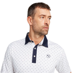 PUMA GEO POLO - WHITE GLOW-DEEP NAVY