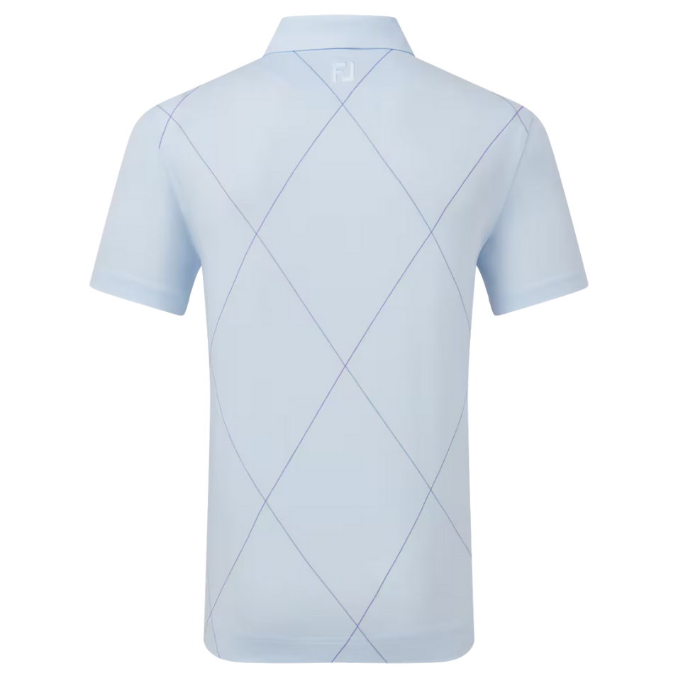 FOOTJOY RAKER PRINT LISLE MIST MEN'S POLO