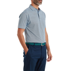 FOOTJOY SCALLOP GEO PIQUE POLO - NAVY