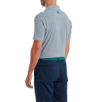 FOOTJOY SCALLOP GEO PIQUE POLO - NAVY