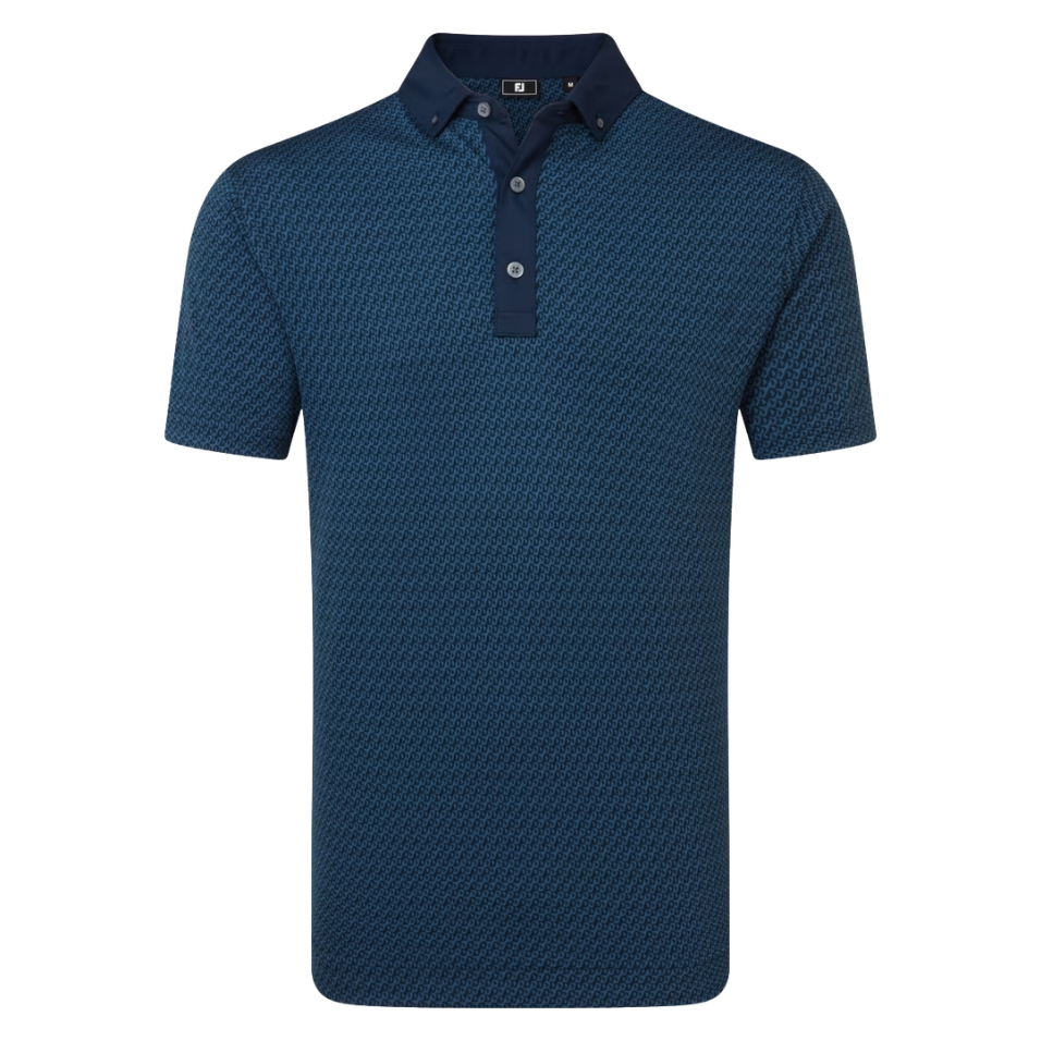 FOOTJOY STAR GEO JACQUARD POLO - NAVY
