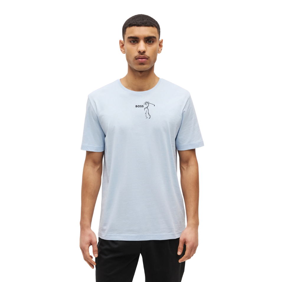 HUGO BOSS TS GOC BIRDIE SHIRT - LIGHT BLUE