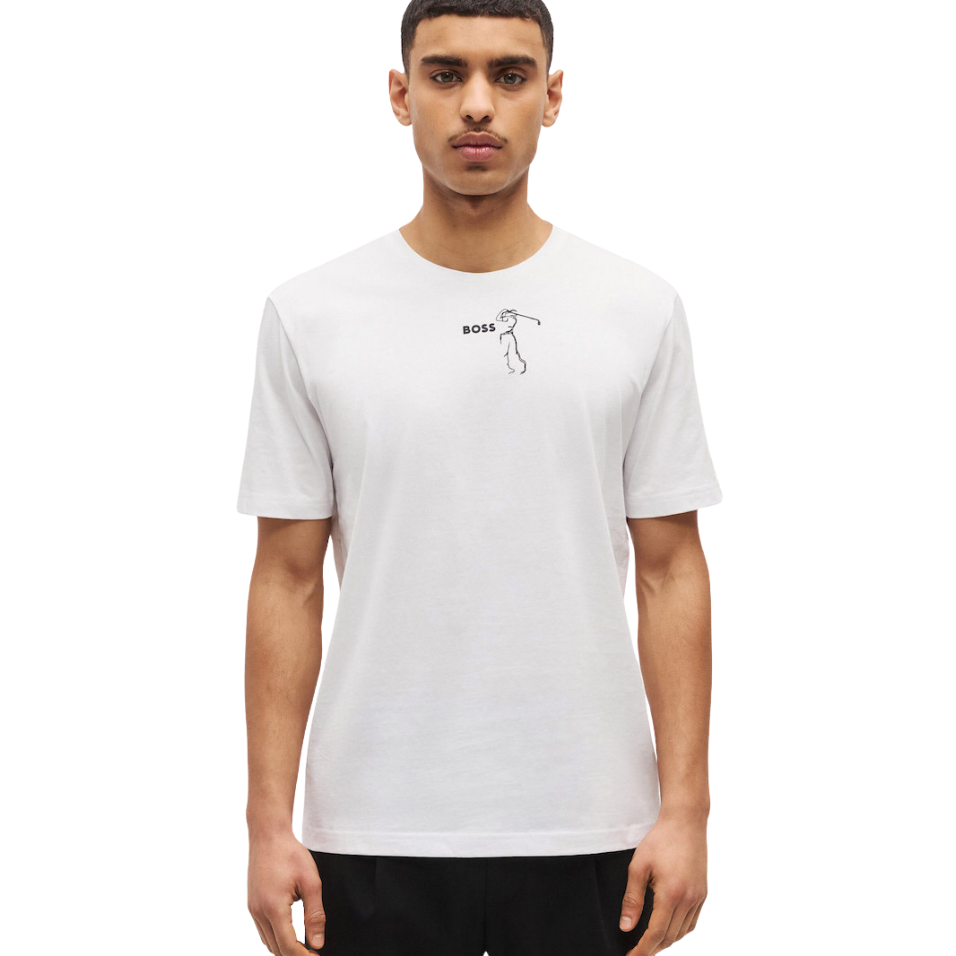 HUGO BOSS TS GOC BIRDIE SHIRT -WHITE
