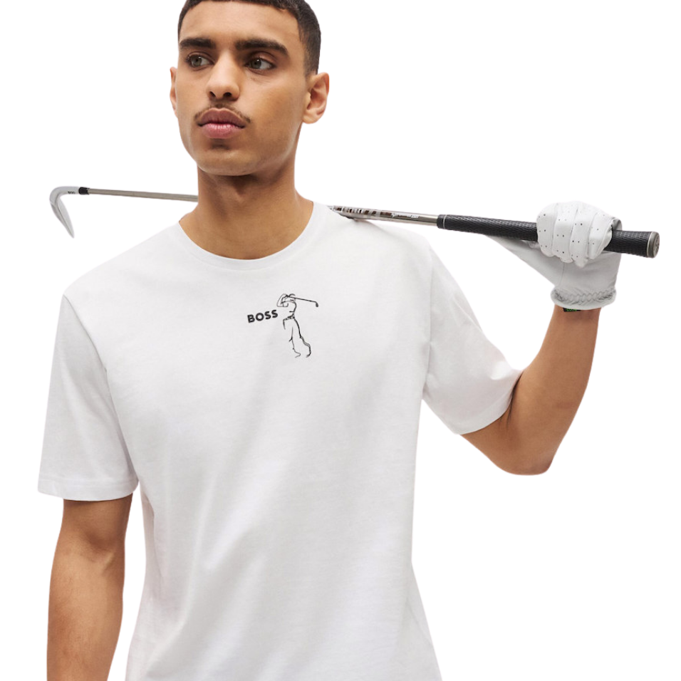 HUGO BOSS TS GOC BIRDIE SHIRT -WHITE