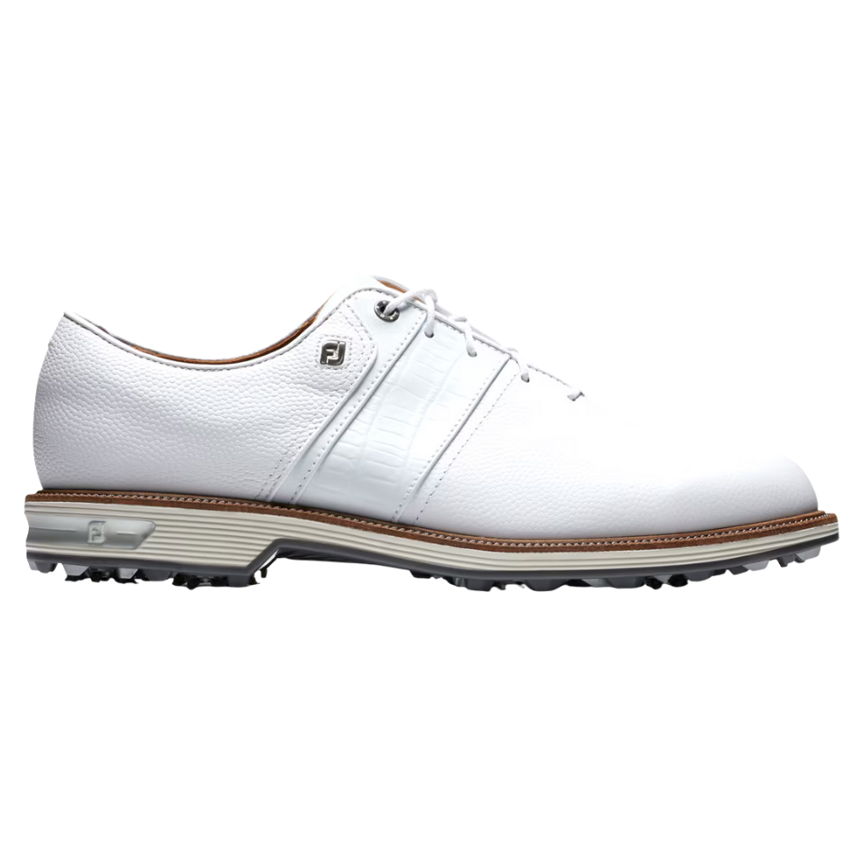 FOOTJOY PREMIERE PACKARD SPIKED GOLF SHOE - WHITE