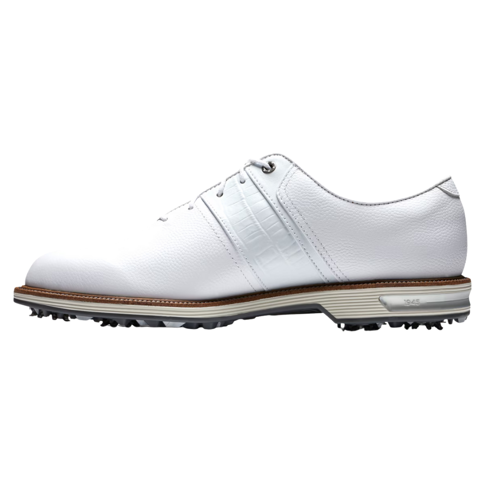FOOTJOY PREMIERE PACKARD SPIKED GOLF SHOE - WHITE