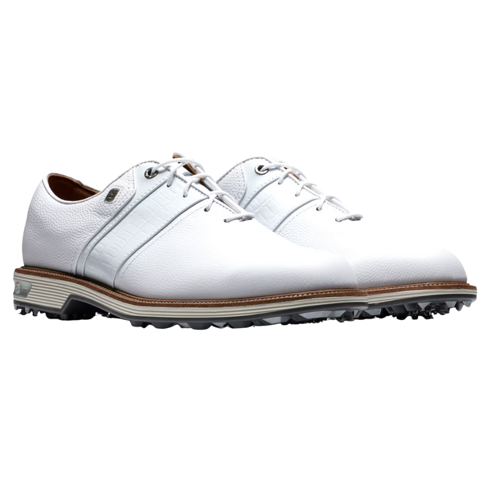 FOOTJOY PREMIERE PACKARD SPIKED GOLF SHOE - WHITE