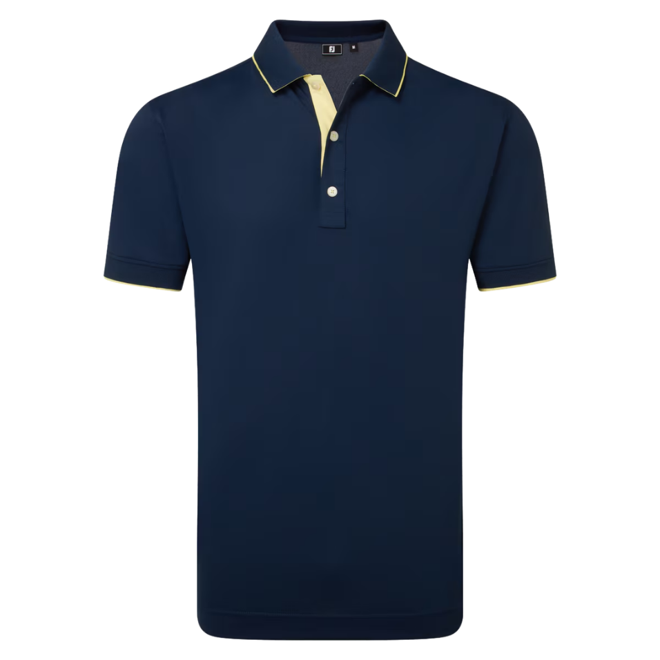 FOOTJOY WORDMARK PIQUE POLO - NAVY