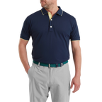 FOOTJOY WORDMARK PIQUE POLO - NAVY
