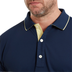 FOOTJOY WORDMARK PIQUE POLO - NAVY