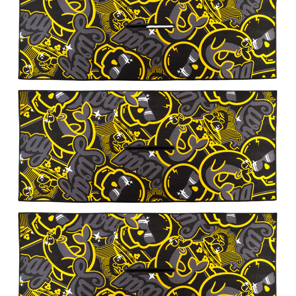 SWAG YELLOW SPARKLE ICONS TOWEL